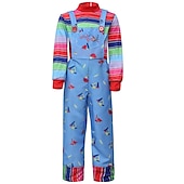 halpa Klassinen kauhu-Chucky Elokuva ja TV-teemojen asut Chuckyn morsian Cosplay-Asut Asut Cosplay Elokuva-cosplay for Poikien Tyttöjen Lasten Naamiaiset