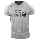 preiswerte Herren -Grafik -T -Shirt-Herren Buchstabe Grafikdrucke T Shirt Grafischen T-Shirt 100% Baumwolle Kurzarm Grafik Hemd Khaki Armeegrün Grau Bequemes T-Shirt Outdoor Straße Modedesigner-Kleidung