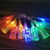 billige Batteridrevet-ølflaske string lights oktoberfest 50 leds string lights sommer string lights decor for home bedroom garden patio bryllup bursdagsfest sommer dekor