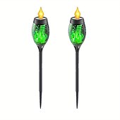 billige Halloween utendørs-solenergi utendørs flimrende flamme lys, halloween jul solar fakkel sti lys vanntett lampe landskap dekorasjon belysning dekorere for utendørs hage sti camping griller