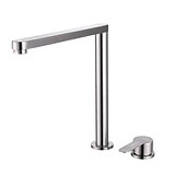cheap Foldable-Stainless Steel Kitchen Faucet Sink Mixer Folding Vessel Tap, Single Handle 360 Degree Swivel with G1/2 Cold and Hot Hose