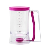 cheap Kitchen Utensils &amp; Gadgets-Batter Dispenser, Cupcakes Pancakes Cookie Cake Waffles Batter Dispenser Cookie Separator with Measuring Label, Easy Pour Baking Supplies for Griddle