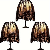 billige Halloween innendørs-halloween lampeskjerm deksel(20&quot;x 60&quot;) svart blondebånd edderkoppnett lampeskjermer deksel topper skjerf festlig fest innendørs dekor utstyr hjem dekor halloween fest rekvisita fest dekor ferie
