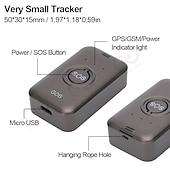 cheap Security Sensors &amp; Alarms-G06 Long Standby Micro Hidden Personal GPS Tracker Real Time Tracking SOS Panic Calling Alarm for Kids Children Elderly Ladies