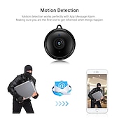 cheap Indoor IP Network Cameras-Mini Wireless Camera, HD Indoor Surveillance Monitor, Motion Detection, Night Vision, Wi-Fi Smart Camcorder, Video Recording &amp; Remote Monitoring for Home Security