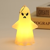 お買い得  ハロウィンの小道具の照明-ハロウィーンの照明付きゴーストランプ、光る装飾 LED ハロウィーン電子小道具、小さなゴーストパーティーペンダントキャンドル、ハロウィーン装飾ゴーストランプ、デスクトップ装飾、ゴーストパーティー小道具ペンダント