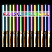 cheap Light Up Toys-Upgraded Version Gravity Sensing LED Light Up Toys 15-color Metal Rechargeable Toy Party Glow Toys for Halloweenfor Gift for Boy&amp;Girls