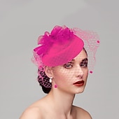 economico Fascinator-Fascinatori cappelli copricapo piume cappello pillbox per matrimoni San Valentino corsa di cavalli giornata delle donne con copricapo in piuma testa per impressionare giorno delle corse 2025