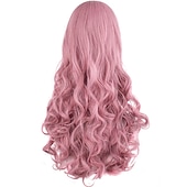 cheap Party Wigs-Wavy Blonde Ponytail Wig for Jean Cosplay Game Princess Golden Anime Hair Wigs with Pigtails Bangs Halloween Wigs