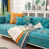 baratos Cobertura de Sofa-Capa de assento de sofá de sofá estilo boho capas de sofá seccionais, capas de sofá antiderrapantes de protetor de móveis para cães gatos crianças (vendido por peça/nem todo definido)