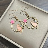 cheap Earrings-1 Pair Drop Earrings For Women&#039;s Birthday Gift Prom Alloy Classic Cat