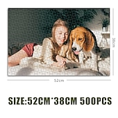preiswerte Schreibwaren-Personalisiertes Puzzle mit Box für Familienbild, Haustier-Gedenkstätte, Puzzles, weißes Kartenpapier, um ein individuelles Geschenk zu erstellen, 500 Stück/100 Stück