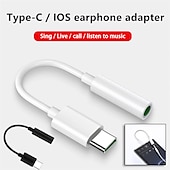 levne Kabely pro mobilní telefony-konektor usb c na 3,5 mm samičí jack náhlavní souprava adaptér pro sluchátka sluchátka mikrofon drátový aux kabel samec typ c na 3,5 mm audio převodník