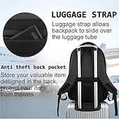 cheap Laptop Bags,Cases &amp; Sleeves-Classic Men&#039;s and Women&#039;s Anti-theft Waterproof Laptop Backpack with USB Charging Port Travel Business Durable Computer Bag School Backpack Suitable for Gift 18 Inch Laptop, Back to School Gift