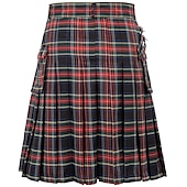 olcso Alsók-Punk és gótika Középkori Szoknya Kilts skót Férfi Kelta Alkalmi / Napi Felnőttek Szoknya