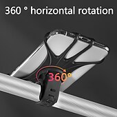 economico Accessori per motociclette e quad-Supporto per telefono per bicicletta in silicone girevole a 360 gradi, staffa per supporto per moto per auto