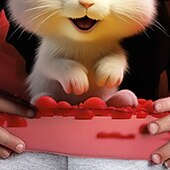 levne 3D zvířata dívky-Dívčí 3D Komiks Králíček Mikina Dlouhý rukáv 3D tisk Léto Podzim Módní Šik ven Rozkošný Polyester Děti 3-12 let Venkovní Ležérní Denní Běžný