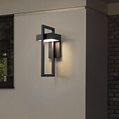 baratos luzes de parede ao ar livre-Luminárias de parede externas à prova d'água arandelas de varanda montadas na parede iluminação moderna lâmpadas de parede para pátio porta da frente entrada branco quente 110-240 v