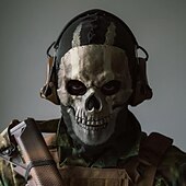 abordables Masque d&#039;Halloween &amp; Accessoires-halloween call of duty war zone 2, call of duty mw2, nouveau jeu squelette fantôme masque couvre-chef cosplay halloween décoration