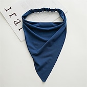 voordelige Accessoires voor haarstyling-1pc sjaal hoofdband voor vrouwen - elastische grote boho driehoek bandana hoofddoeken met clips antislip effen kleur haar hoofddoek voor tienermeisjes