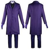 cheap Men&#039;s Costumes-The Dark Knight Clown Cosplay Costume Outfits Cosplay Movie Cosplay for Men&#039;s Adults&#039; Carnival Masquerade