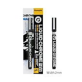 economico pittura, disegno e materiale artistico-1 pennarello argento/gole/rame/bronzo rosso cromato pennarello riflettente a specchio, 4 stili disponibili, perfetto per la decorazione pasquale, perfetto per la decorazione pasquale