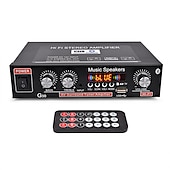 お買い得  車用Bluetoothキット/ハンズフリー-ビッグプロモーション 800 ワットカーホーム 220v/110v 12v bluetooth 4.0 高性能 2 チャンネル tf/u ディスク/リモコン/パワーアンプ fm ラジオオートパワーアンプ