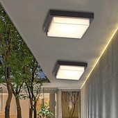 baratos Candeeiros de Teto-luminária de teto externa à prova d&#039;água e à prova de insetos varanda jardim gazebo porta de entrada corredor corredor beiral externo luminária de teto