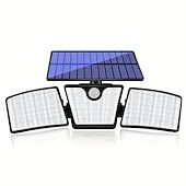 levne Venkovní nástěnná světla-266leds solární nástěnná svítidla ultra jasné vodotěsné otočné světlo s pohybovým senzorem pro venkovní zeď na verandě