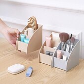 お買い得  ペンケース＆ホルダー-1pc プラスチックデスクトップ収納ボックス携帯電話ホルダーテレビリモコンスタンドボックス