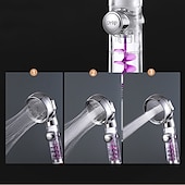tanie Baterie prysznicowe-Beauty Skin trzybiegowy turbo pręt doładowany prysznic głowica prysznicowa wanna z hydromasażem zestaw węży do kąpieli podgrzewacz wody głowica prysznicowa prysznic