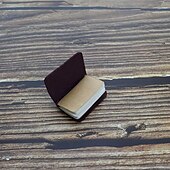 levne Notebooky a plánovače-Kůže zápisník Jednoduchý A7 2.9×4.1 palce Retro Kůže SoftCover Přenosná 64 stránky zápisník pro Cestovatelské Student