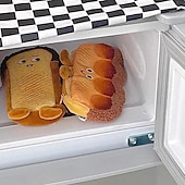 cheap Pencil Cases &amp; Holders-Bread Toast Pencil Case Bag for Girls Cute Plush Pen Pouch Box Large Capacity Student School Supplies