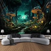 Χαμηλού Κόστους Trippy Tapestries-trippy μανιτάρι ψυχεδελική κρεμαστή ταπετσαρία τοίχου τέχνη μεγάλη ταπετσαρία τοιχογραφία διακόσμηση φωτογραφία σκηνικό κουβέρτα κουρτίνα σπίτι υπνοδωμάτιο διακόσμηση σαλονιού