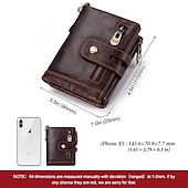 cheap Wallets-Men&#039;s Vintage Leather Wallet – Bifold Zipper Wallet with Chain, Multi-Card Slots &amp; Snap Closure for Casual &amp; Business Use