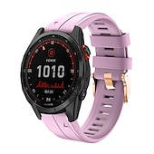 Недорогие Ремешки для часов Garmin-Ремешок для часов для Garmin Fenix 7S Pro 6S 5S Plus Epix Pro 42mm Approach S70 42mm Instinct 2S Descent Mk2S D2 Delta S 20mm силиконовый Замена Ремень 20mm Регулируется Пряжка из нержавеющей стали