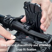 economico Accessori per motociclette e quad-Supporto per telefono per bicicletta in silicone girevole a 360 gradi, staffa per supporto per moto per auto