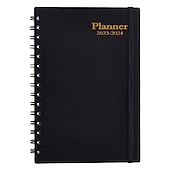 levne Notebooky a plánovače-denní plánovač 2023-2024 týdenní a měsíční plánovač 2023-2024 akademický rok červenec 2023-prosinec 2024 plánovač kalendáře 8,2&quot;×5,5&quot;