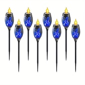 billige Halloween utendørs-solenergi utendørs flimrende flamme lys, halloween jul solar fakkel sti lys vanntett lampe landskap dekorasjon belysning dekorere for utendørs hage sti camping griller