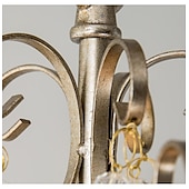 billige Lysekroner-led lysekroner, pendellys loft rustikk enkelthode jern led krystall lysekrone metall soverom auditorium hengende lampe takbeslag lys belysning rustikk elegant gårdshus komp 110-240v
