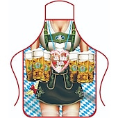 levne zástěry-Pivo Oktoberfest Kostým Zástěra Dámské šaty Lederhosen Oktoberfest / pivo Bavorský Bavorský pár Bavorský Mnichov Wiesn Louky Pánské Dámské Tradiční Styl Tkanina Zástěra