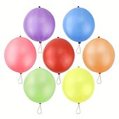 abordables Anti-Stress-25pcs punch balloons punching balloon heavy duty party favors rebondir les ballons avec poignée en caoutchouc ballon en caoutchouc bundle pour la décoration de fête d&#039;anniversaire accessoire de