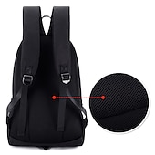 cheap Laptop Bags,Cases &amp; Sleeves-USB function backpack School Bag Men Fashion USB Charging Night Luminous Backpack Shark Laptop Backpack Teenagers School Bag Travel Bag Black