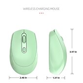 economico Mouse-mouse wireless ricaricabile dual-mode 2.4g mouse da ufficio/da gioco 1600 dpi 4 pulsanti mouse mobile mouse ottici con ricevitore usb per computer desktop notebook