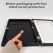 halpa Alennus $30:een-1kpl lasten taidekehys säilytystarvikkeet magneettinen etuaukko vaihdettava lasten taideteos kuvakehys juliste 3d piirustus maalauksia koulutehtäviä näyttö maalauksia järjestäjälaatikko