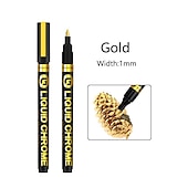 economico pittura, disegno e materiale artistico-1 pennarello argento/gole/rame/bronzo rosso cromato pennarello riflettente a specchio, 4 stili disponibili, perfetto per la decorazione pasquale, perfetto per la decorazione pasquale