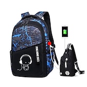levne Bookbags-batohy školní batoh set s taškou na šátek chlapecké batohy do školy velká školní taška reflexní voděodolný batoh zpět do školy dárek