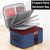 cheap Luggage &amp; Travel Storage-Multi-functional Document Bag Large-capacity Account Book Storage Box Storage Bag Waterproof Document Storage Bag