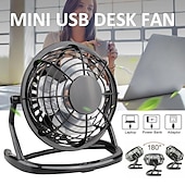 economico Ventilatori-Ventola a torre senza pale con batteria da 3000mAh – Ventola silenziosa ricaricabile USB a 5 velocità per uso su scrivania o pavimento