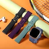 economico Cinturini per orologi Fitbit-4 pezzi Cinturino intelligente Compatibile con Fitbit Versa 4 Sense 2 Versa 3 Sense Silicone Orologio intelligente Cinghia Regolabili Donne Uomini Cinturino sportivo Sostituzione Polsino
